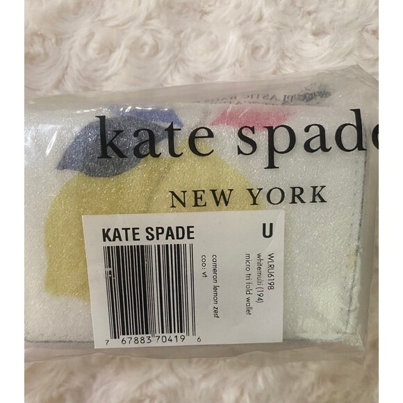 NWT OVER 40% off!  Kate Spade cameron lemon zest trifold wallet - Picture 2 of 12